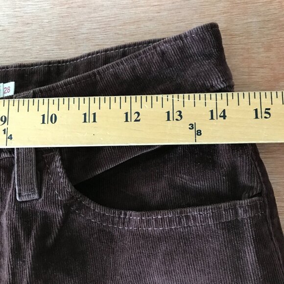 Levi's 721 High Rise Skinny Jeans Women 28 Brown Corduroy Dark Wash Stretch - Picture 12 of 15